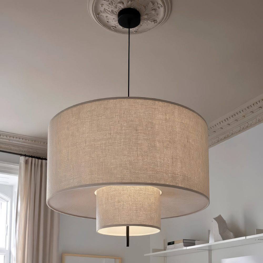 3 Light Drum Pendant view 7