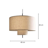 3 Light Drum Pendant view 8