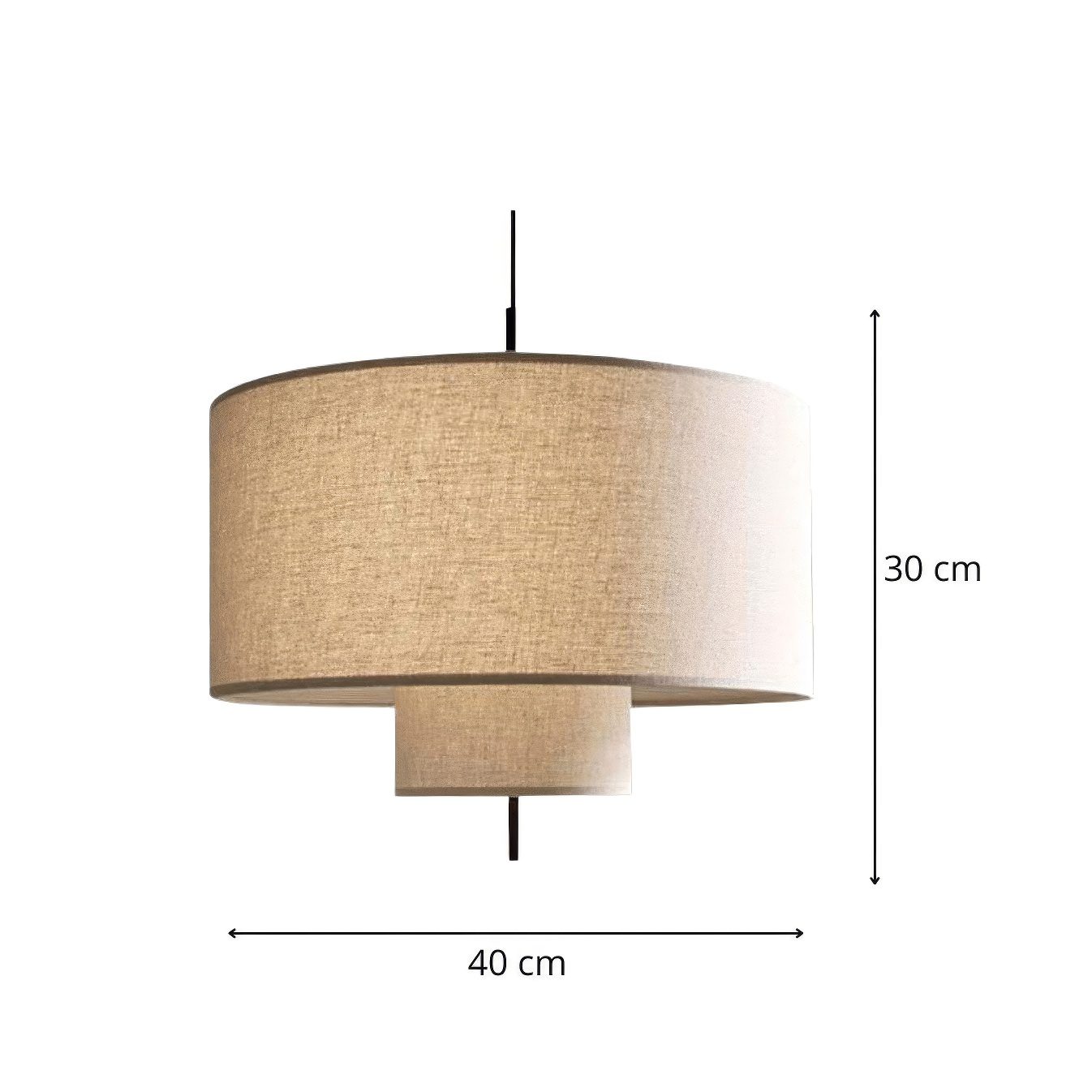 3 Light Drum Pendant view 8
