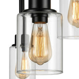 3 Light Glass Ceiling Light view 3