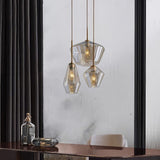 3 Light Gold Chandelier view 8