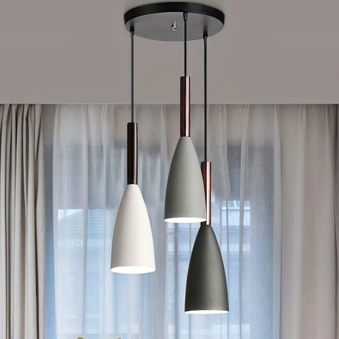 Iron Cone 3 Light Bar Pendant view 6