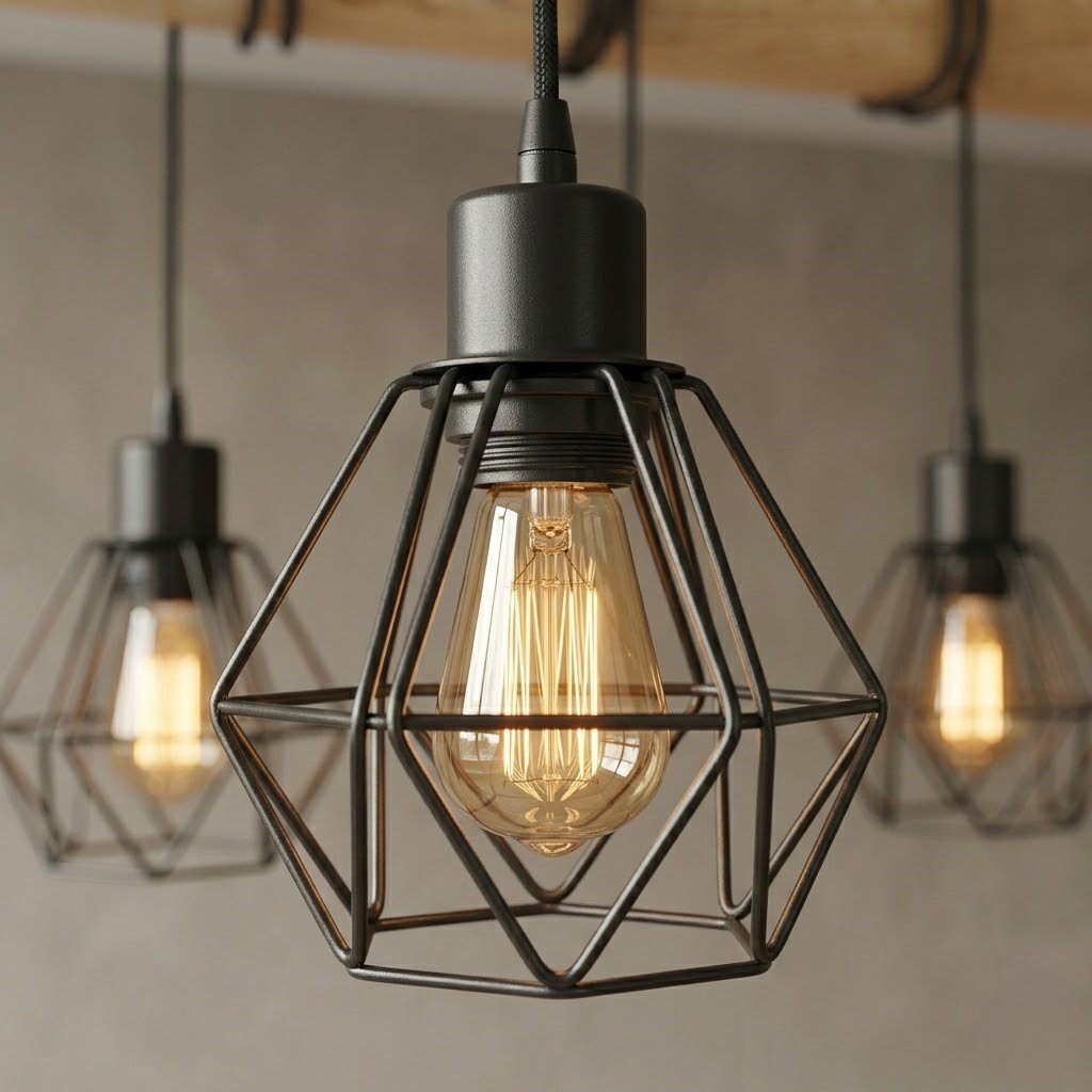 3 Light Pendant Ceiling Light view 5