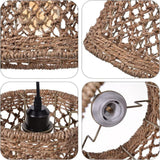 3 Light Rattan Pendant view 3