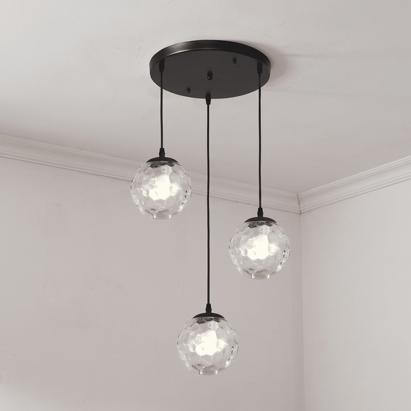 3 Light Round Pendant