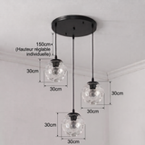 3 Light Round Pendant view 4