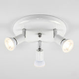 3 Light White Ceiling Spotlight view 9