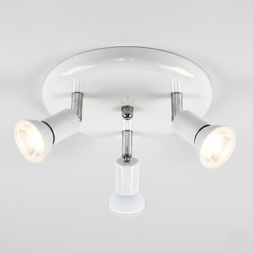 3 Light White Ceiling Spotlight view 9