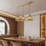 3 Light Wicker Pendant Light