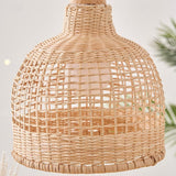 3 Light Wicker Pendant Light view 3