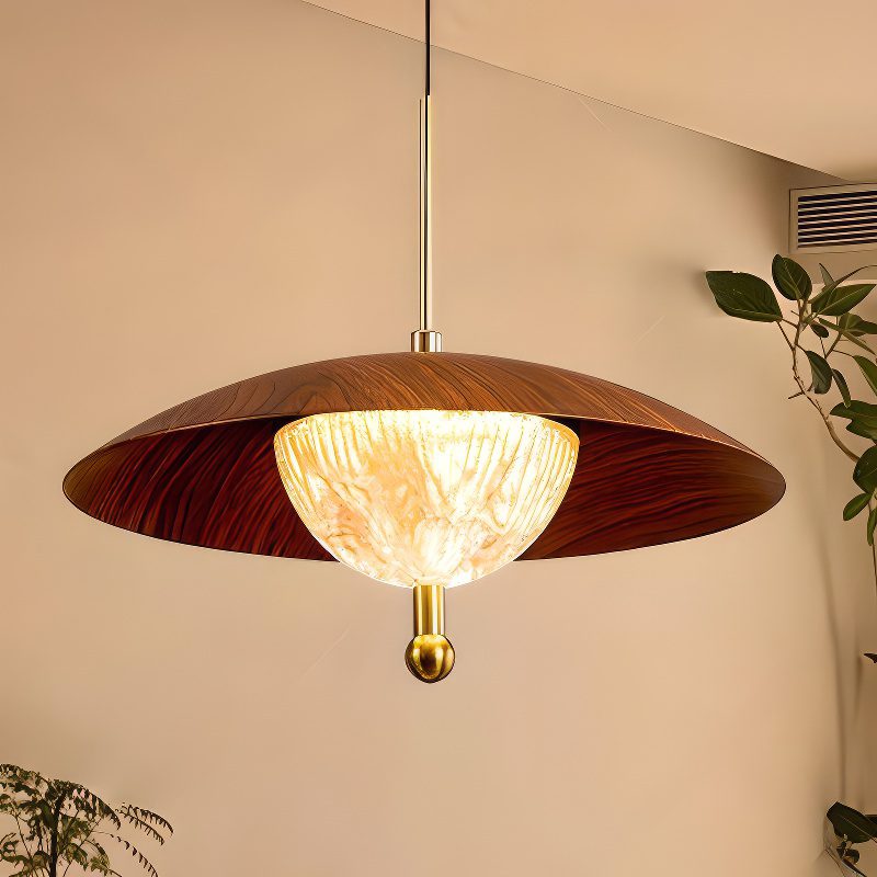 3 Light Wood Pendant view 7
