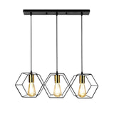 3 Pendant Lights on One Fixture view 2