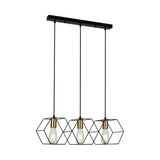 3 Pendant Lights on One Fixture view 3
