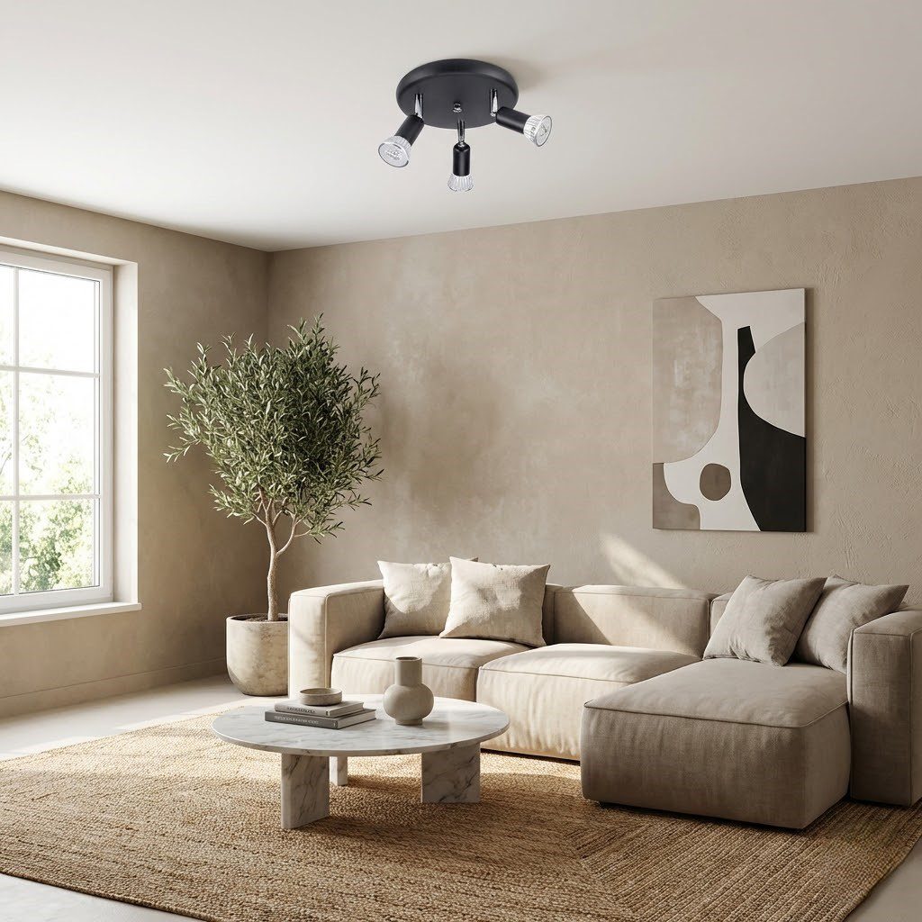 3 Spotlight Ceiling Light view 7
