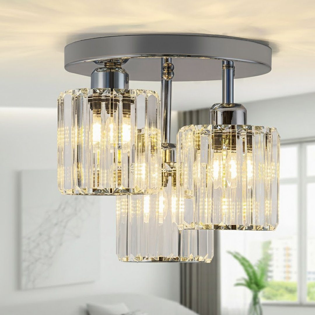 3 Way Crystal Ceiling Light view 2
