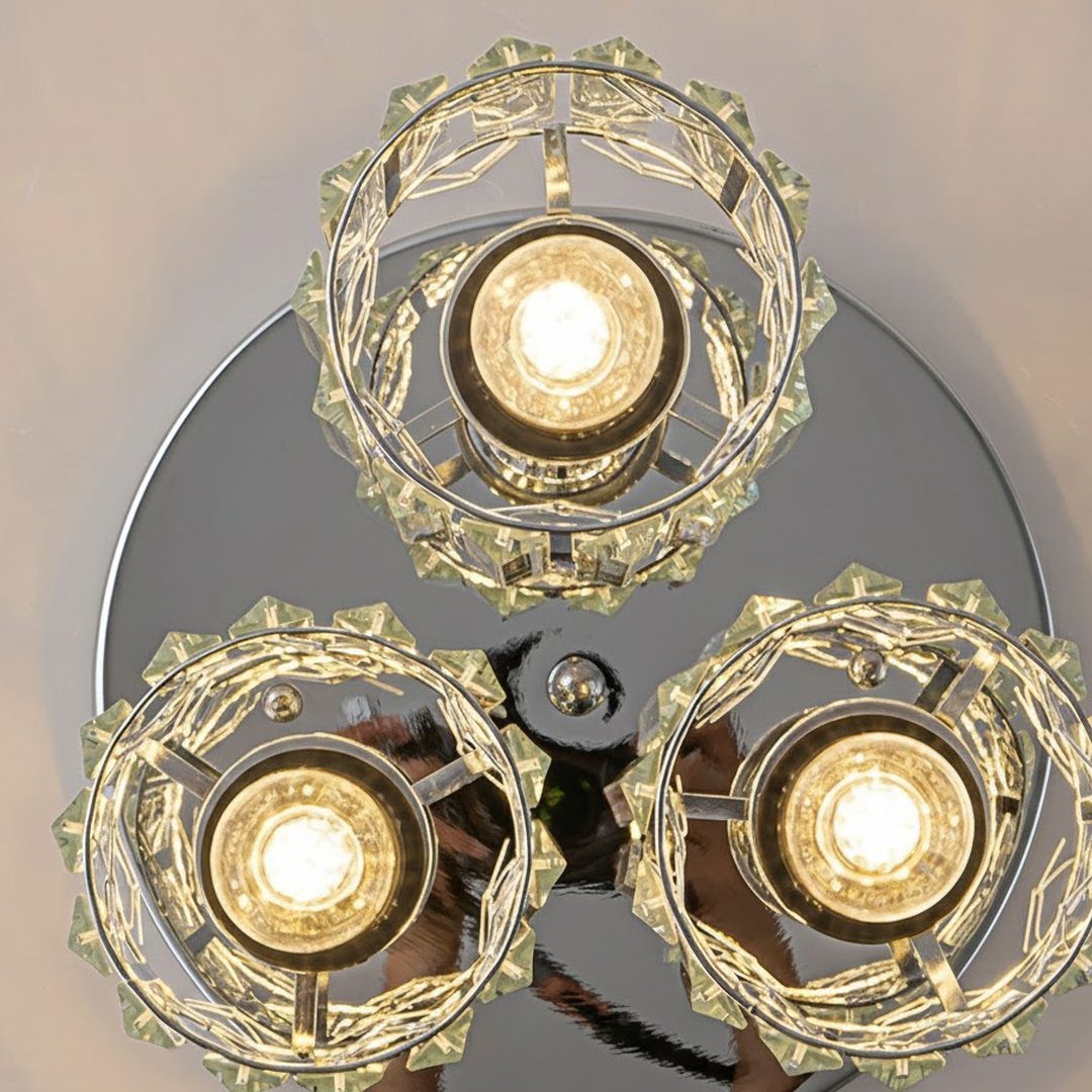 3 Way Crystal Ceiling Light view 5
