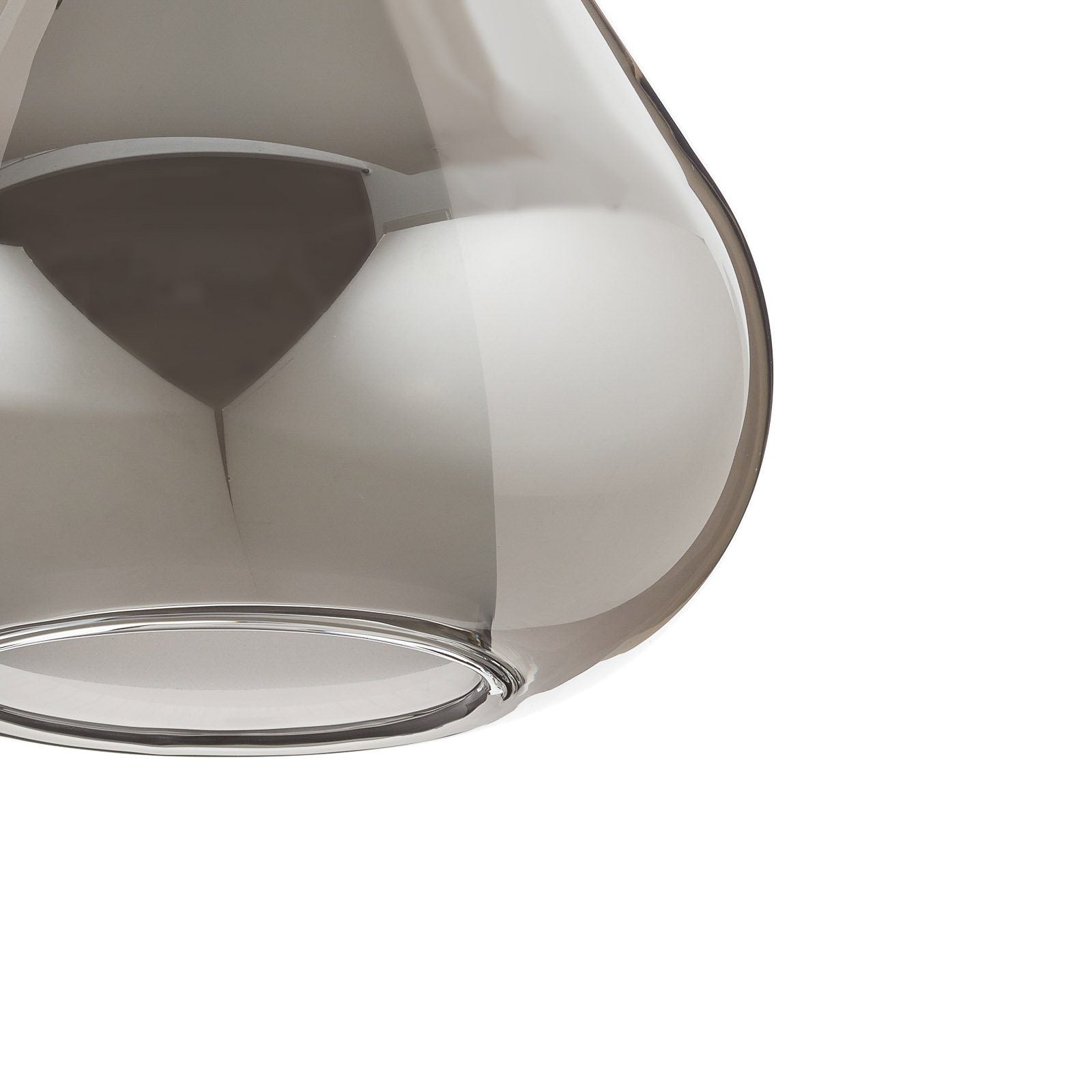 Luminaire suspension bulles de verre gouttes fumée view 7