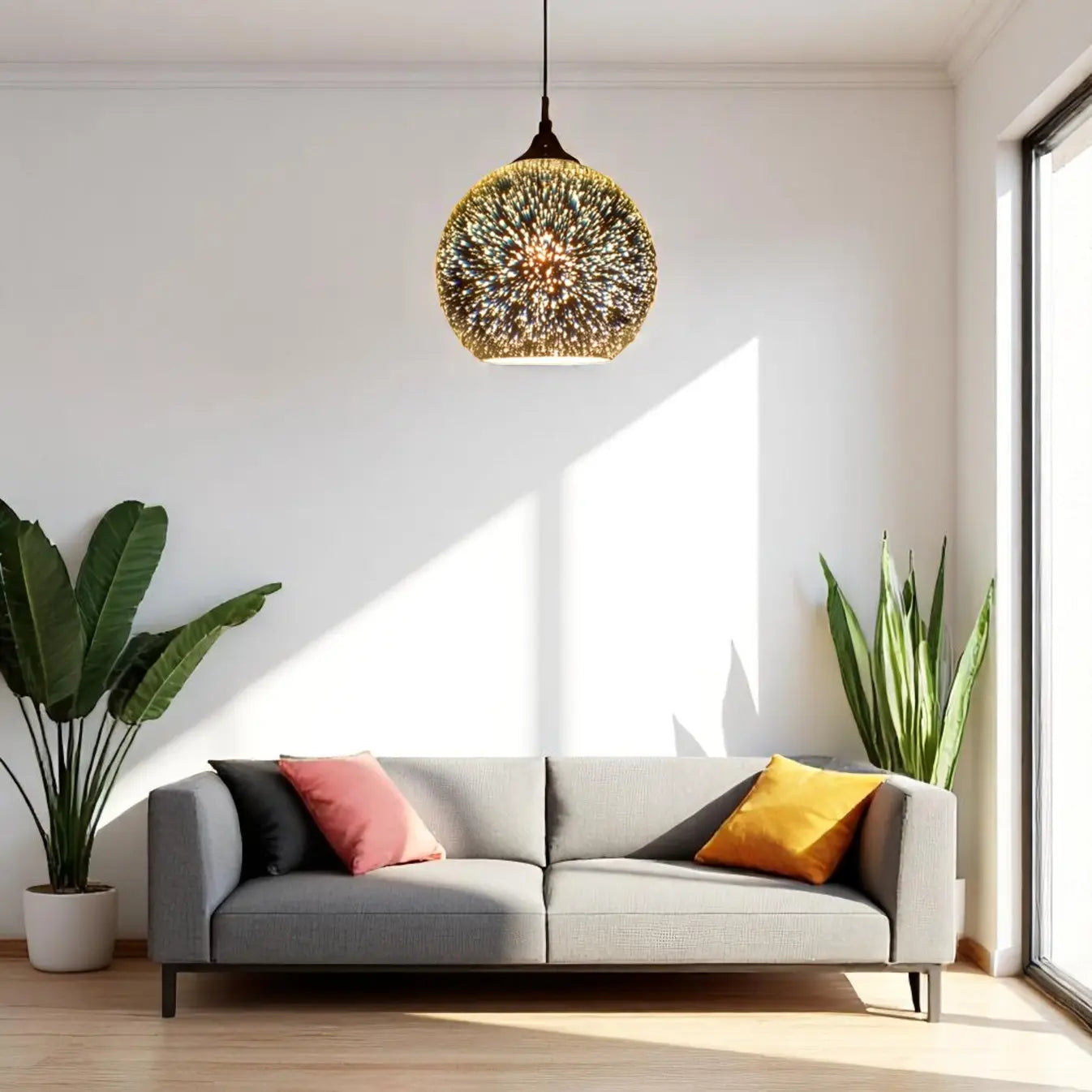 3D Glass Ball Light view 12