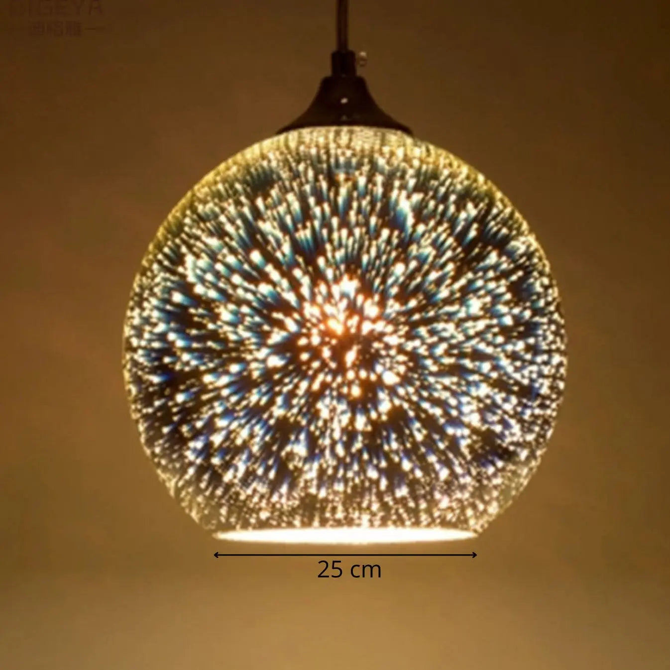 3D Glass Ball Light view 2