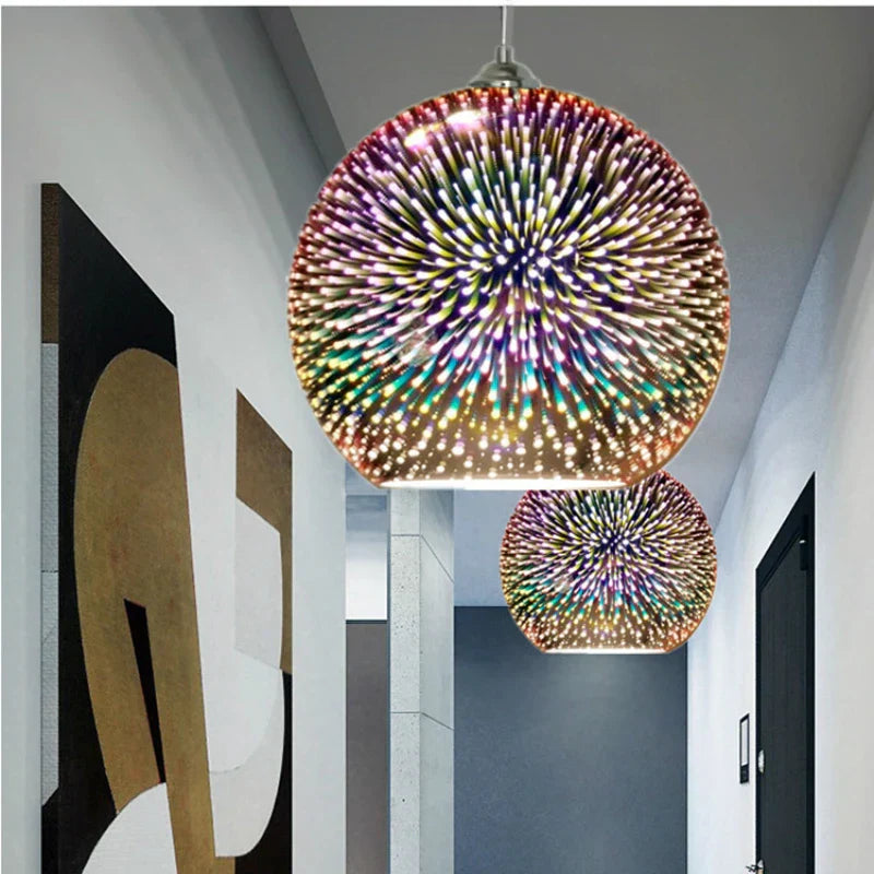 3D Glass Ball Light view 6