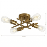 4 Arm Ceiling Light view 8