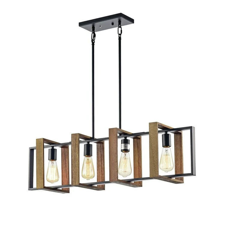 4 Light Bar Ceiling Pendant view 10