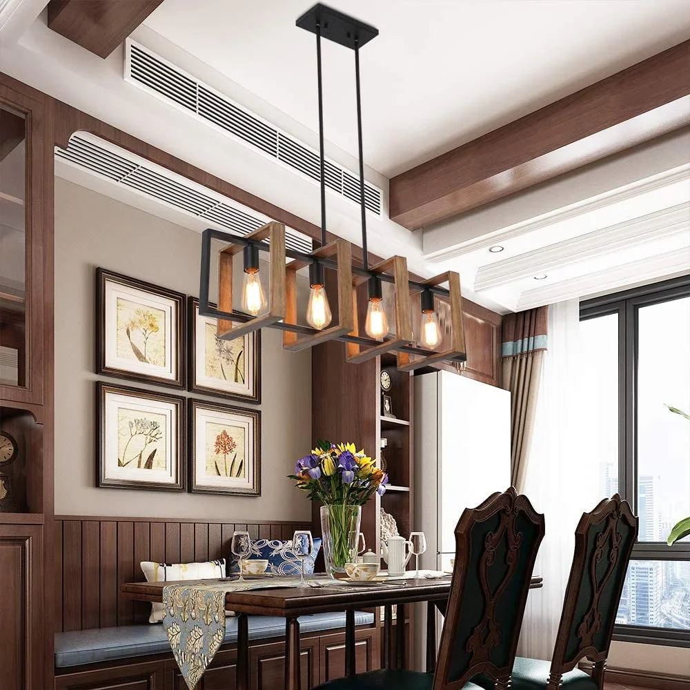 4 Light Bar Ceiling Pendant view 2