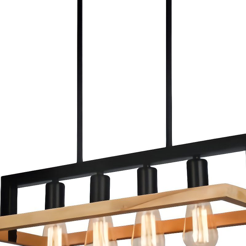 Solid Wood Beam 4 Light Pendant view 5