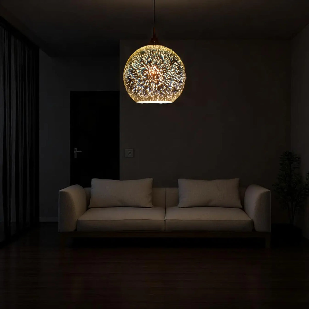 Suspension en verre disco