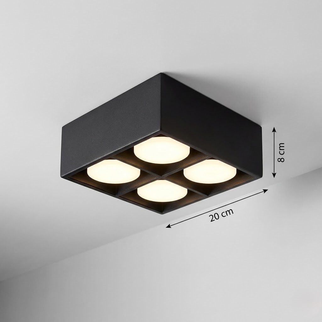 4 Spotlight Ceiling Light view 2