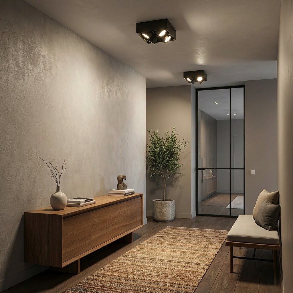 4 Spotlight Ceiling Light view 3