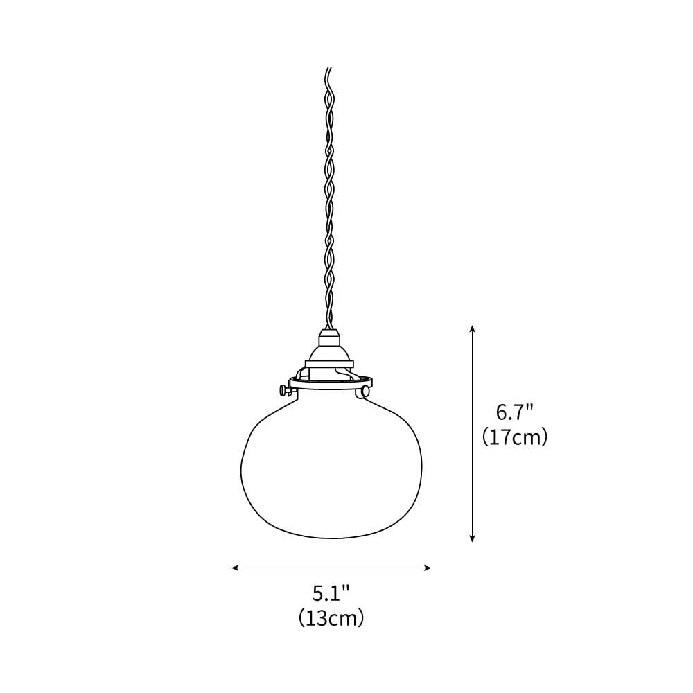 Suspension boule blanche et laiton view 8