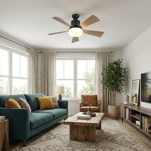5 Blade Ceiling Fan with LED Light