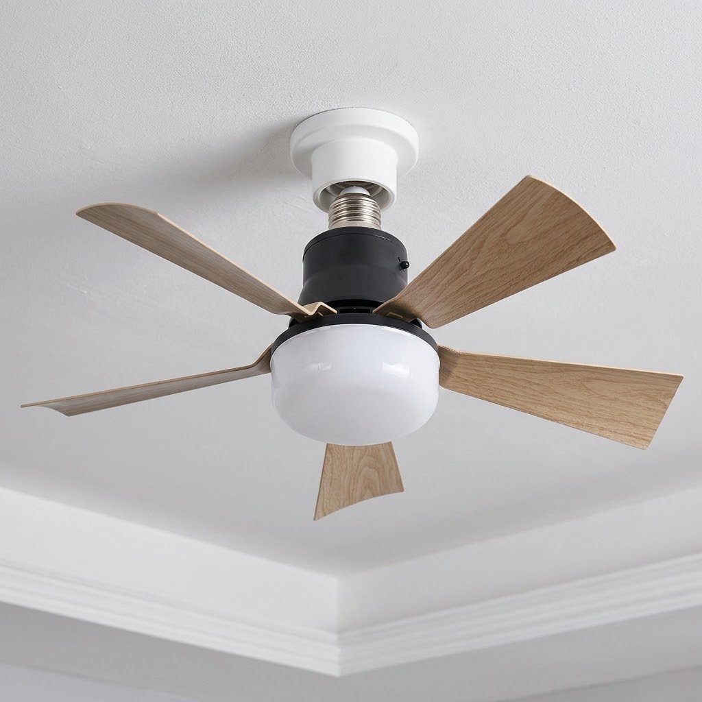 5 Blade Ceiling Fan with LED Light view 2