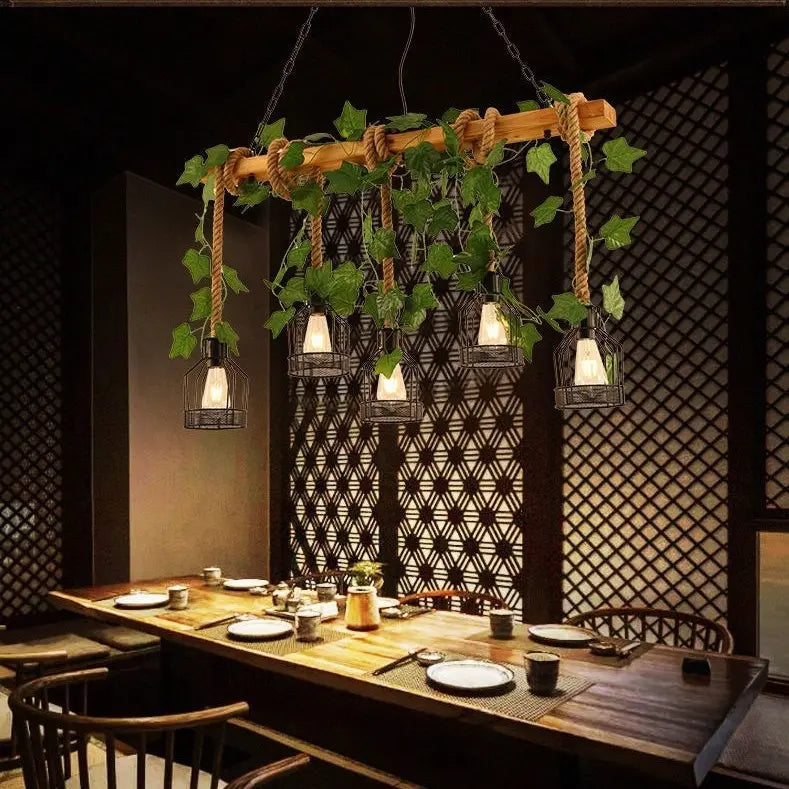 5 Light Bar Ceiling Pendant view 4