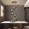5 Light Cluster Globe Pendant