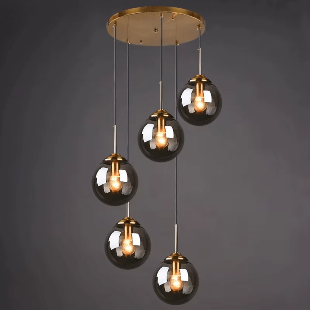 5 Light Cluster Globe Pendant view 2
