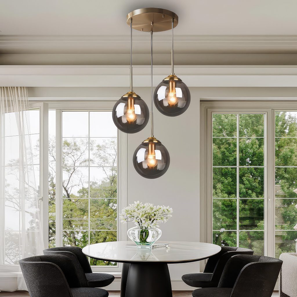 5 Light Cluster Globe Pendant view 3