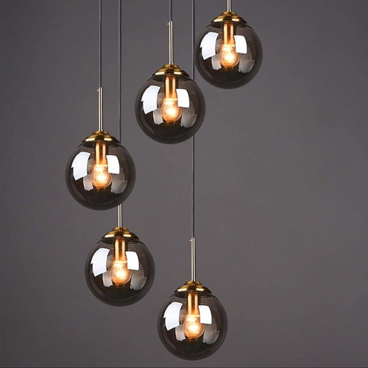 5 Light Cluster Globe Pendant - image 6