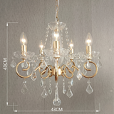 5 Light Crystal Chandelier view 2