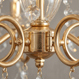 5 Light Crystal Chandelier view 4