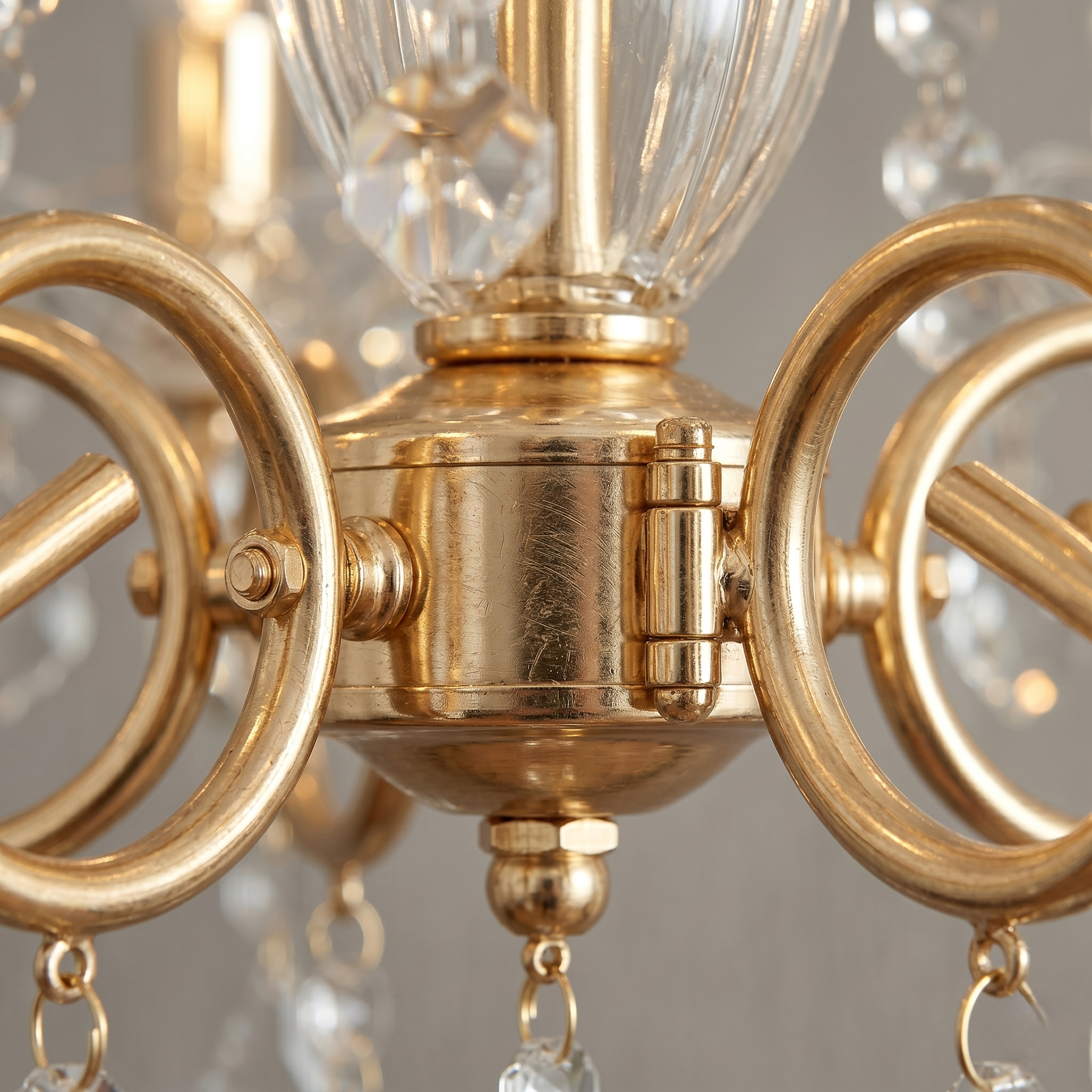 5 Light Crystal Chandelier view 4