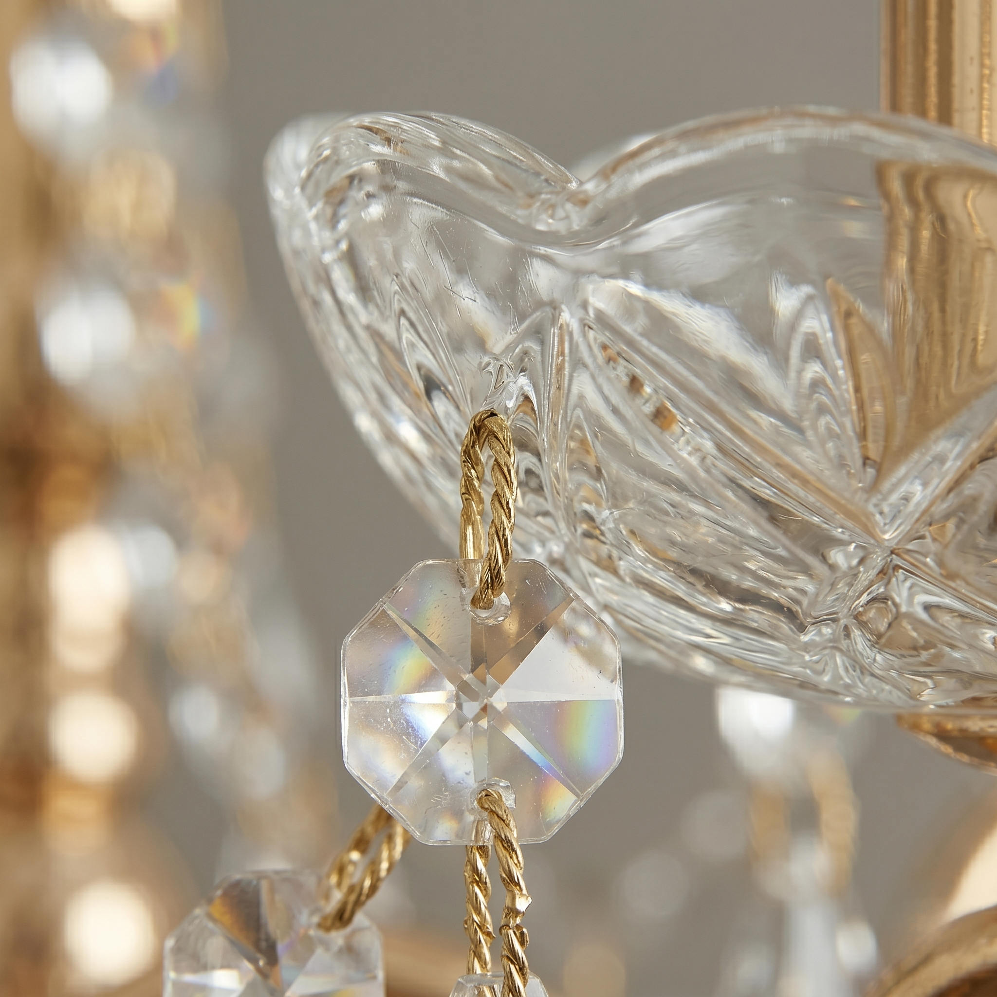 5 Light Crystal Chandelier view 5