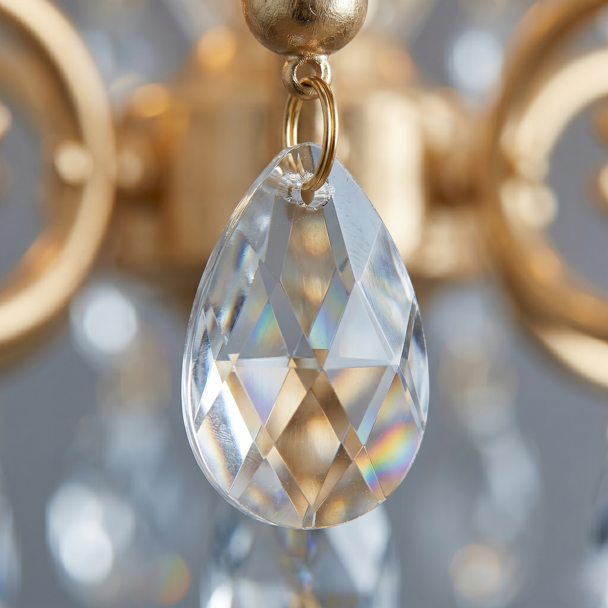 5 Light Crystal Chandelier view 6