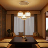 Suspension 3 lampes bambou view 7