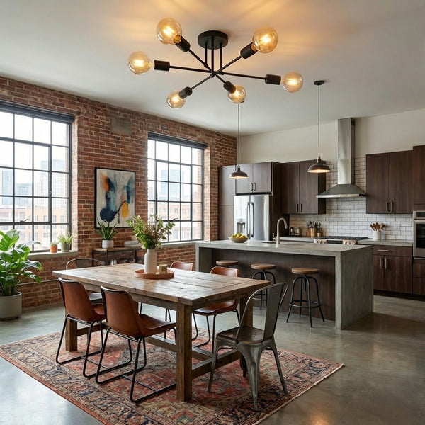 6 Arm Ceiling Light