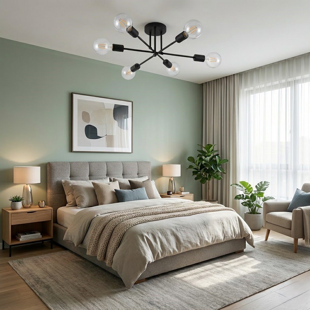 6 Arm Ceiling Light view 3