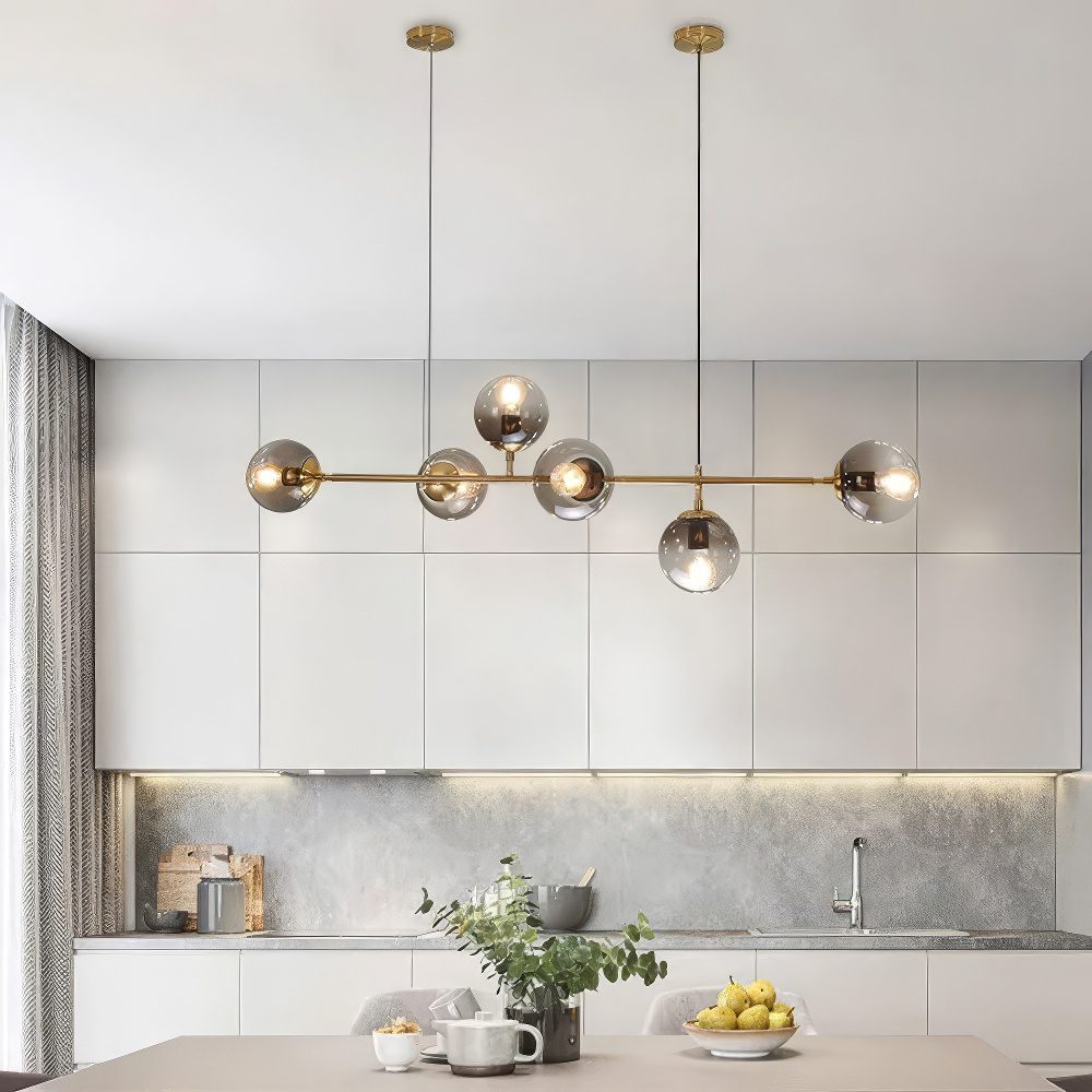 6 Globe Pendant Light view 2