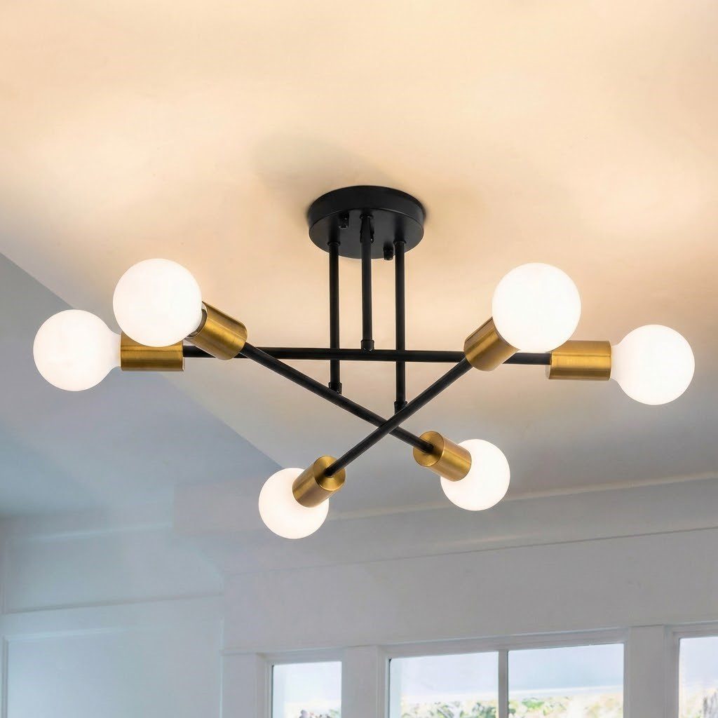 6 Light Ceiling Light view 2