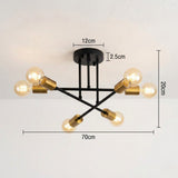 6 Light Ceiling Light view 7